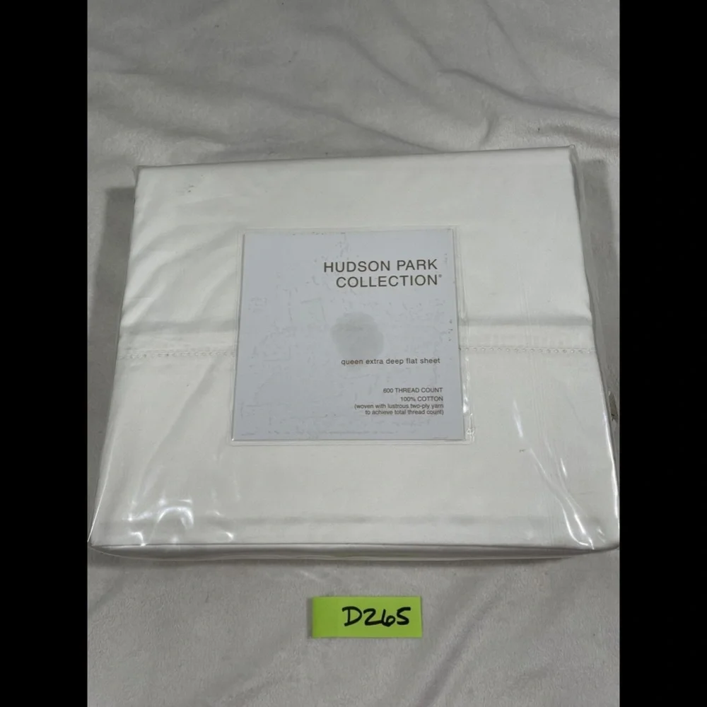 NIB [ QUEEN ] 600TC Cotton Extra Deep Flat‎ Sheet for Hudson Park